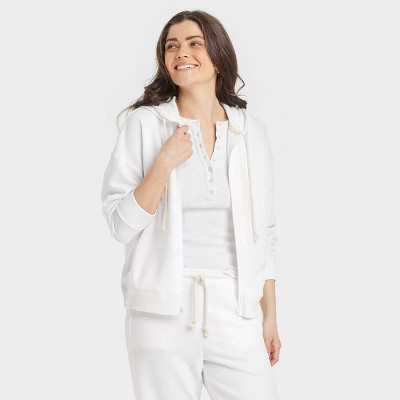 Women's Leisure Studio French Terry Zip-Up Hooded Sweatshirt - Universal Thread™ | Target