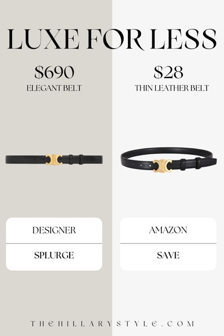 AMAZON Designer Look for Less: Elegant Belt

#LTKWorkwear #LTKStyleTip
