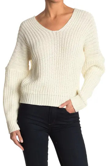 Poof | V-Neck Knit Sweater | Nordstrom Rack | Nordstrom Rack