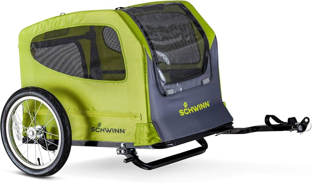 Schwinn Rascal Bike Dog Trailer, Carrier for Small and Large Pets, Easy Folding Cart Frame, Quick... | Amazon (US)