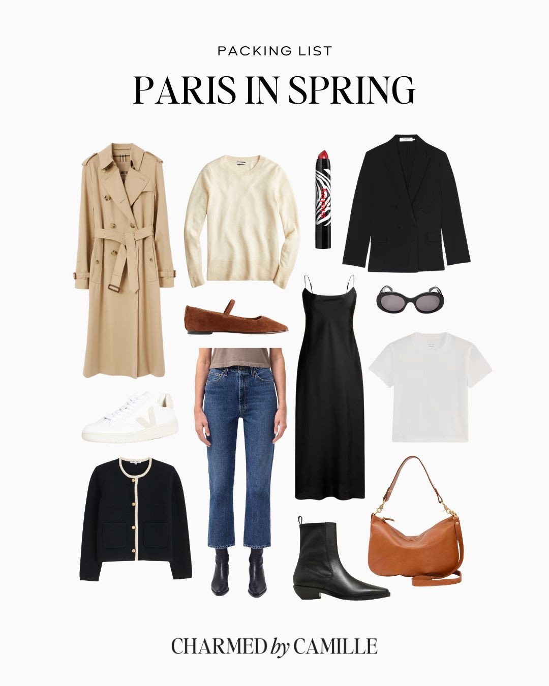 Everything you need to pack for Paris in spring! From cozy layers to a silky slip dress, these items are ones you'll wear over and over again during your spring trip 

 #LTKSeasonal #LTKTravel #LTKItBag