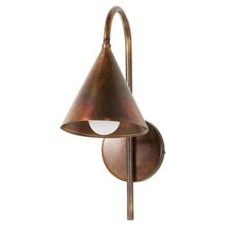 Fernanda Mid Century Modern Iridescent Acid Wash Steel Armed Sconce | Kathy Kuo Home