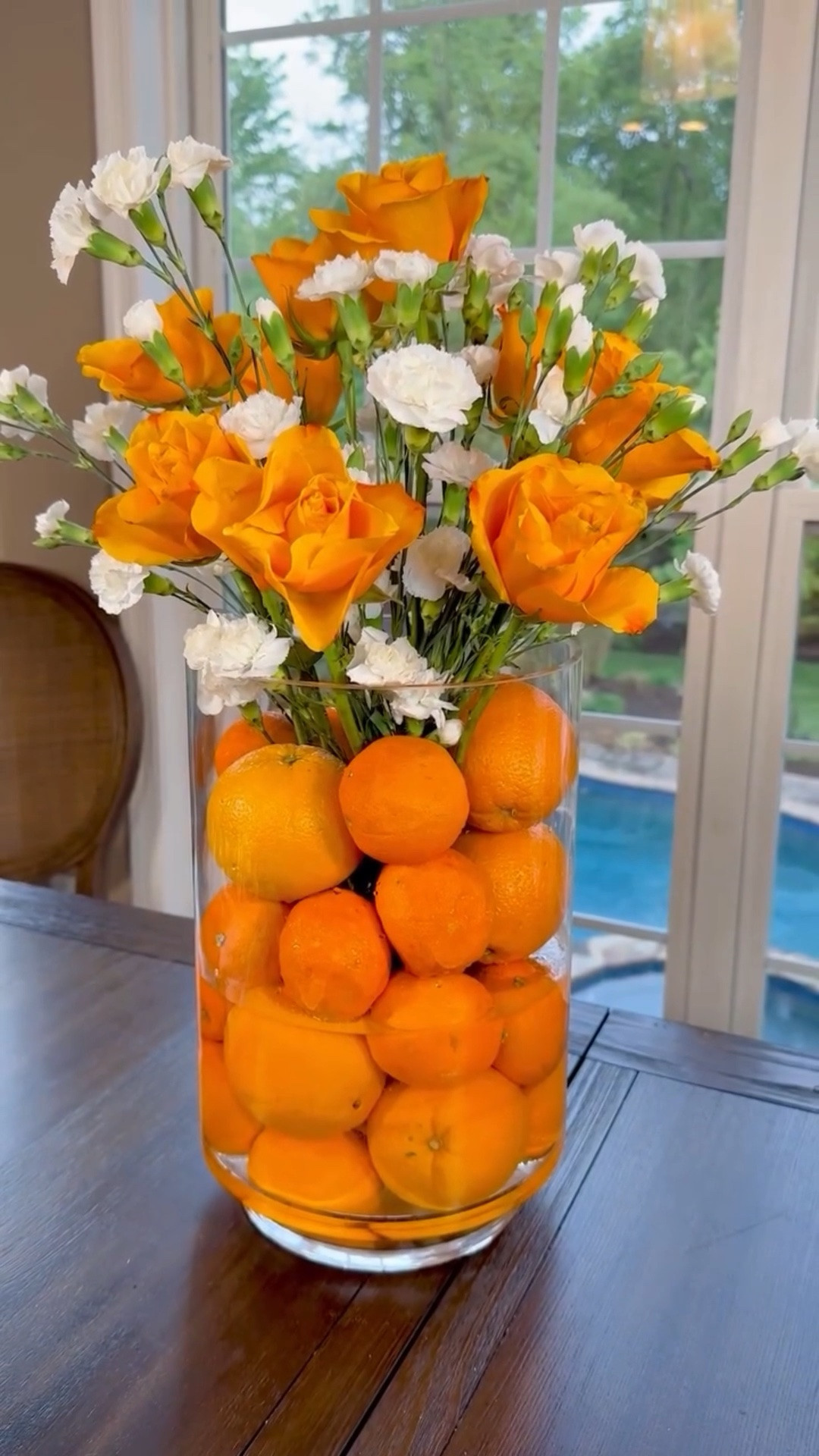 Orange Floral Arrangement 🍊Lemons get all the attention, but I think oranges are the most underrated fruit in summer decorating.

Their rich citrus color adds warmth, natural texture, and fresh fragrance when paired with flowers. A simple bag of oranges and a bouquet can create a centerpiece that feels like golden hour and a sun-drenched citrus grove all in one.

#LTKstorytime #LTKHome #LTKSeasonal