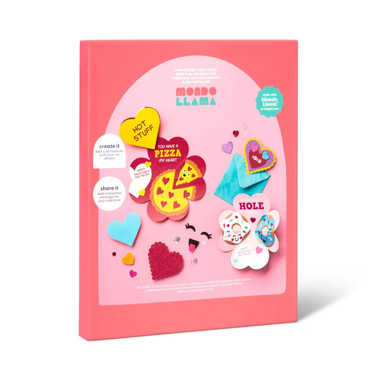 Create-Your-Own Valentine's Day Paper Craft Kit - Mondo Llama™ | Target