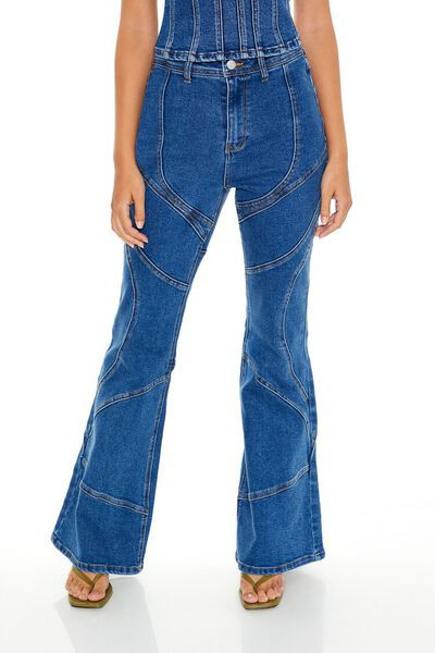 Reworked High-Rise Flare Jeans | Forever 21