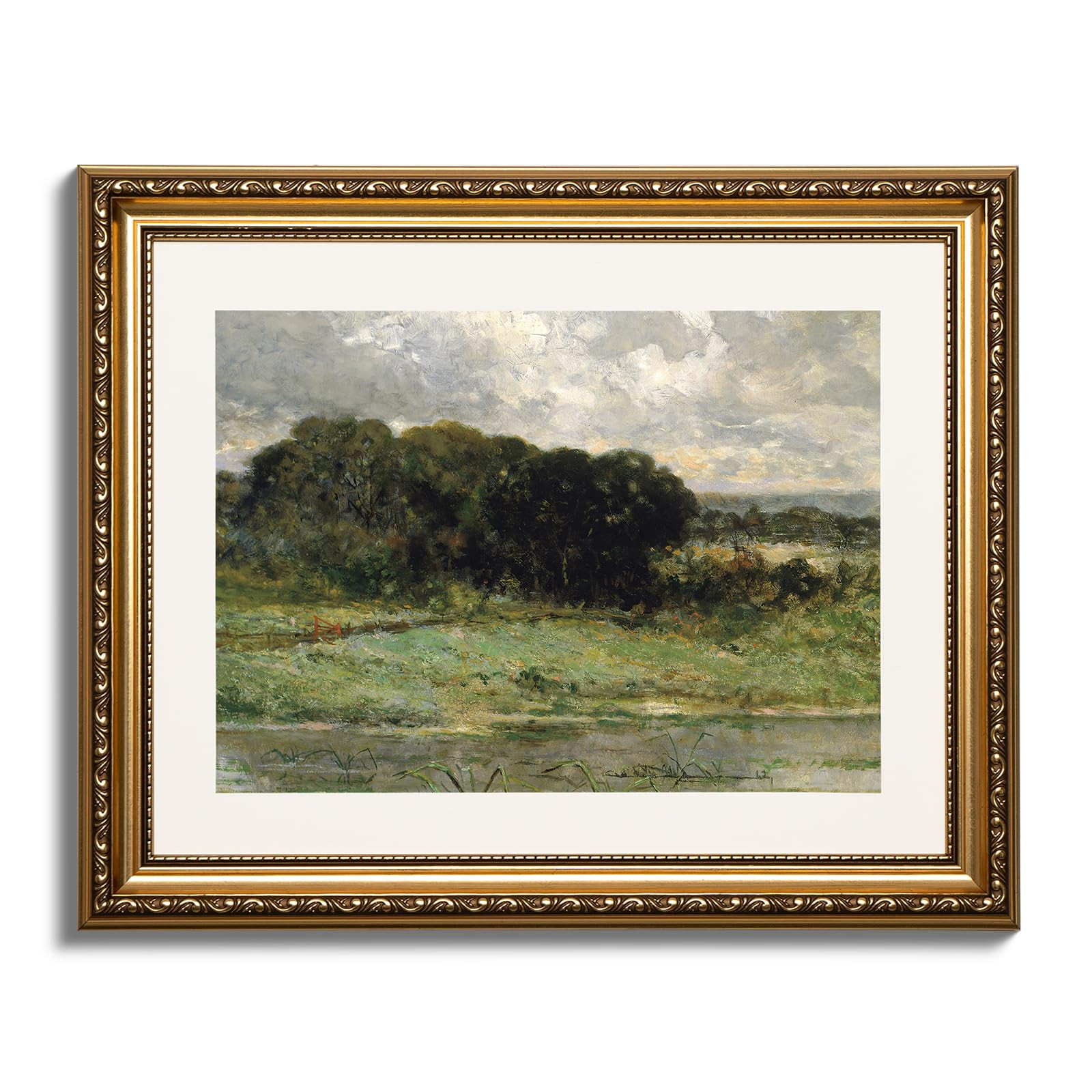 ARPEOTCY Vintage Gold Framed Wall Art, Swale Land Scenery Retro Paintings, Canvas Prints Artwork ... | Amazon (US)