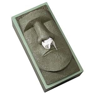 Bits and Pieces-Tissue Box Cover Stone Face Tissue Holder - Great gag gift for your office, desk, or | Amazon (US)