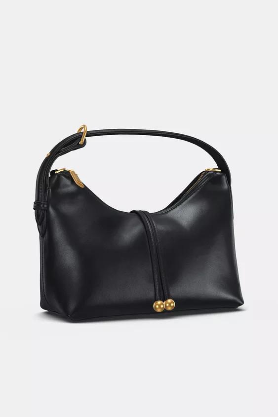 MINI BUCKET BAG WITH BEAD DETAIL | Zara US