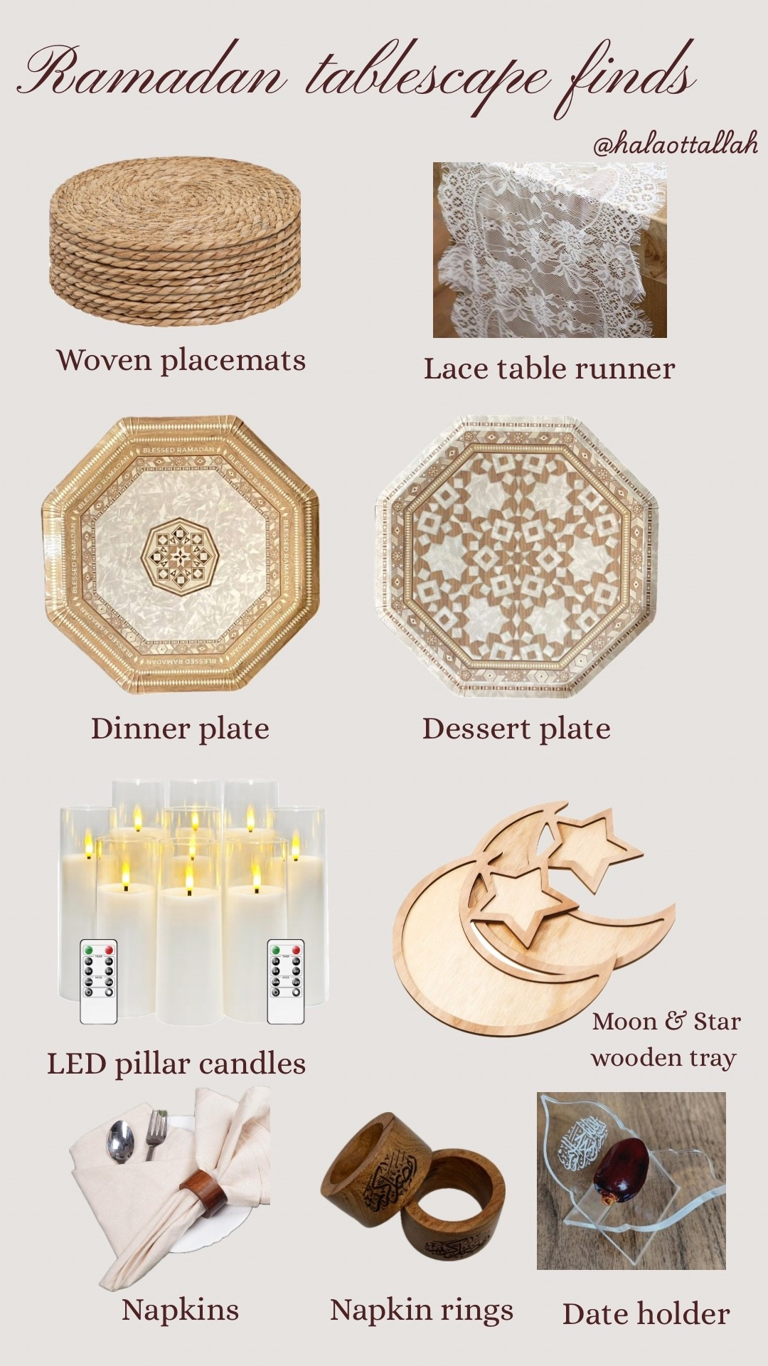 Ramadan tablescape finds 🌙

#LTKSaleAlert #LTKU #LTKHome