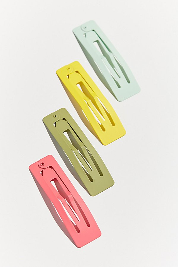 Matte Square Snap Clip Set - Assorted ALL at Urban Outfitters | Urban Outfitters (US and RoW)