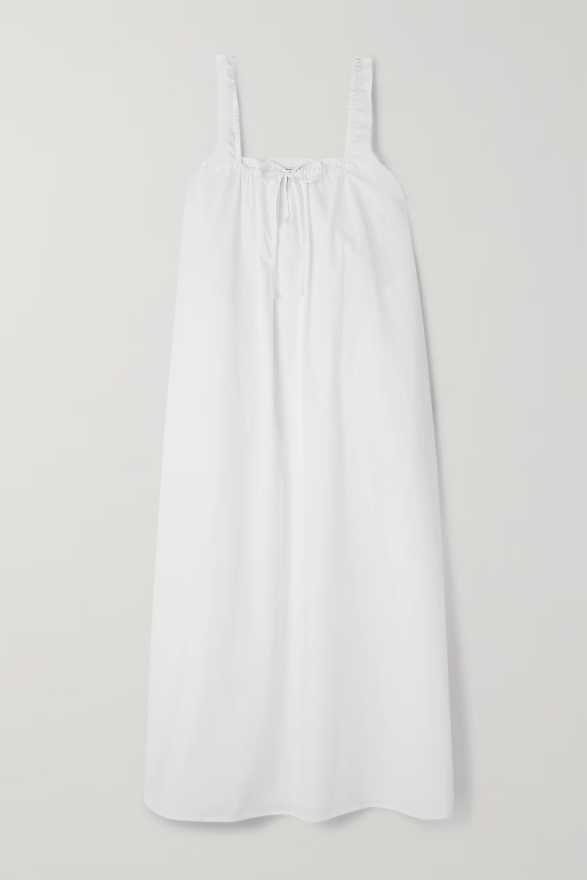+ NET SUSTAIN The Paper organic cotton-poplin midi dress | NET-A-PORTER (US)