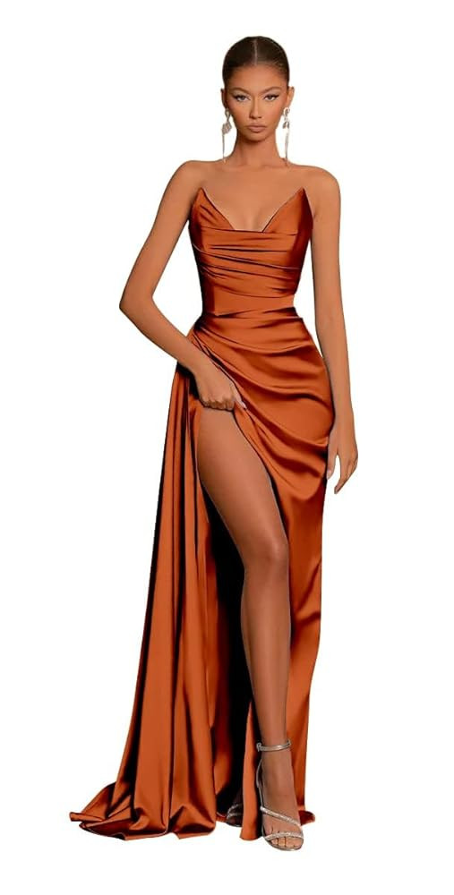 Women's Off The Shoulder Satin Prom Dresses Long Ball Gown Corset Formal Dress Evening Party Gown... | Amazon (US)