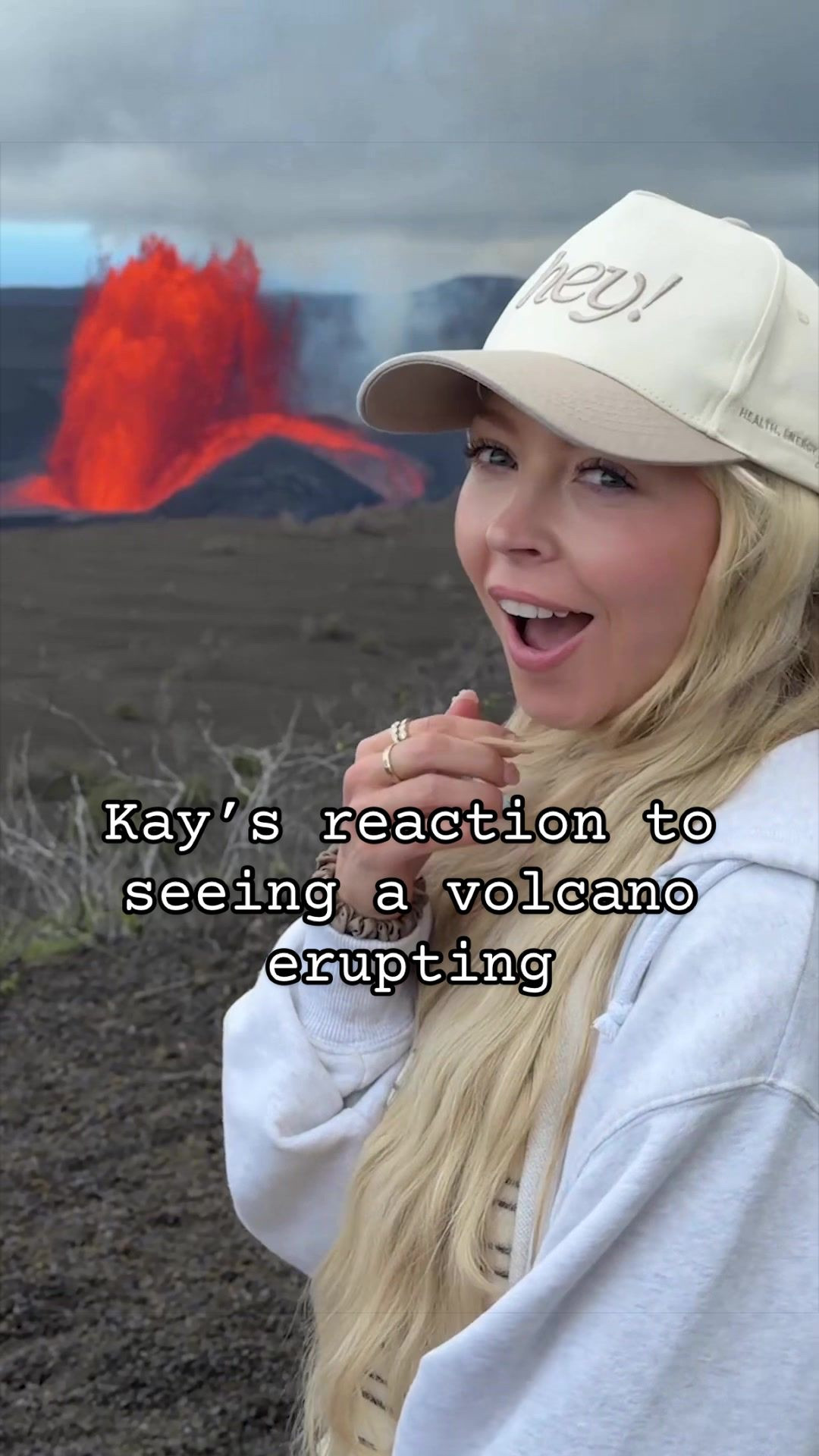 The lava went SO high into the air! 😅🌋 

backstory ::: We are in Hawaii for a DREAM vacation and the dream just got better because while we were there, the active volcano on the island we were staying on erupted! 

We ran up to the top of the volcano when we heard the news, and we saw it! A fountain of lava spewing into the air! 😅 

It was so amazing to experience and definitely was once in a lifetime. I never thought I would see a volcanic eruption in person, and I am so happy that I got to share that moment with Tay. 🌋❤️

#LTKdayinmylife #LTKootd #LTKTravel