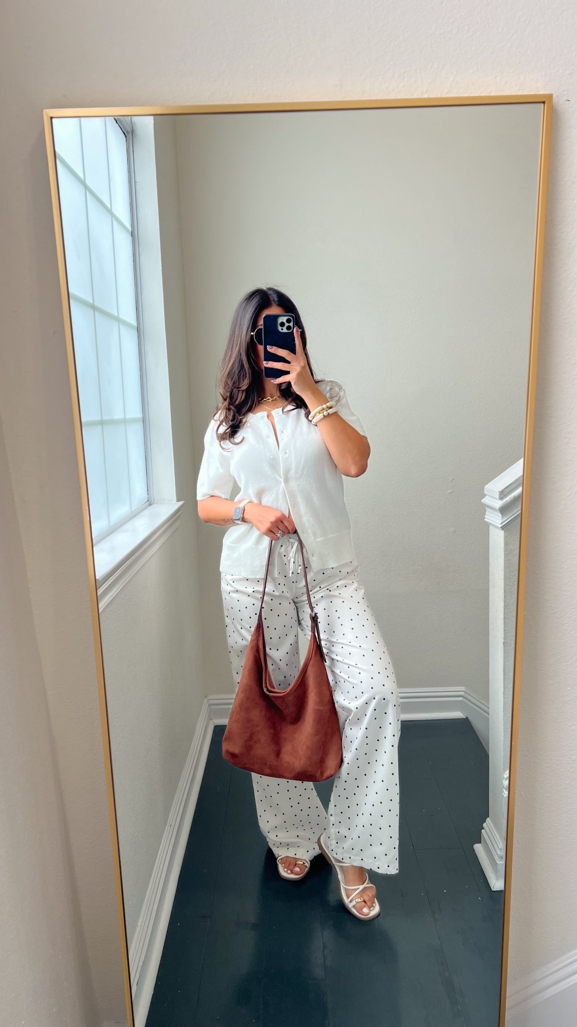 Spring outfit idea! Love these polka dot pants 

#LTKSeasonal #LTKMidsize #LTKootd