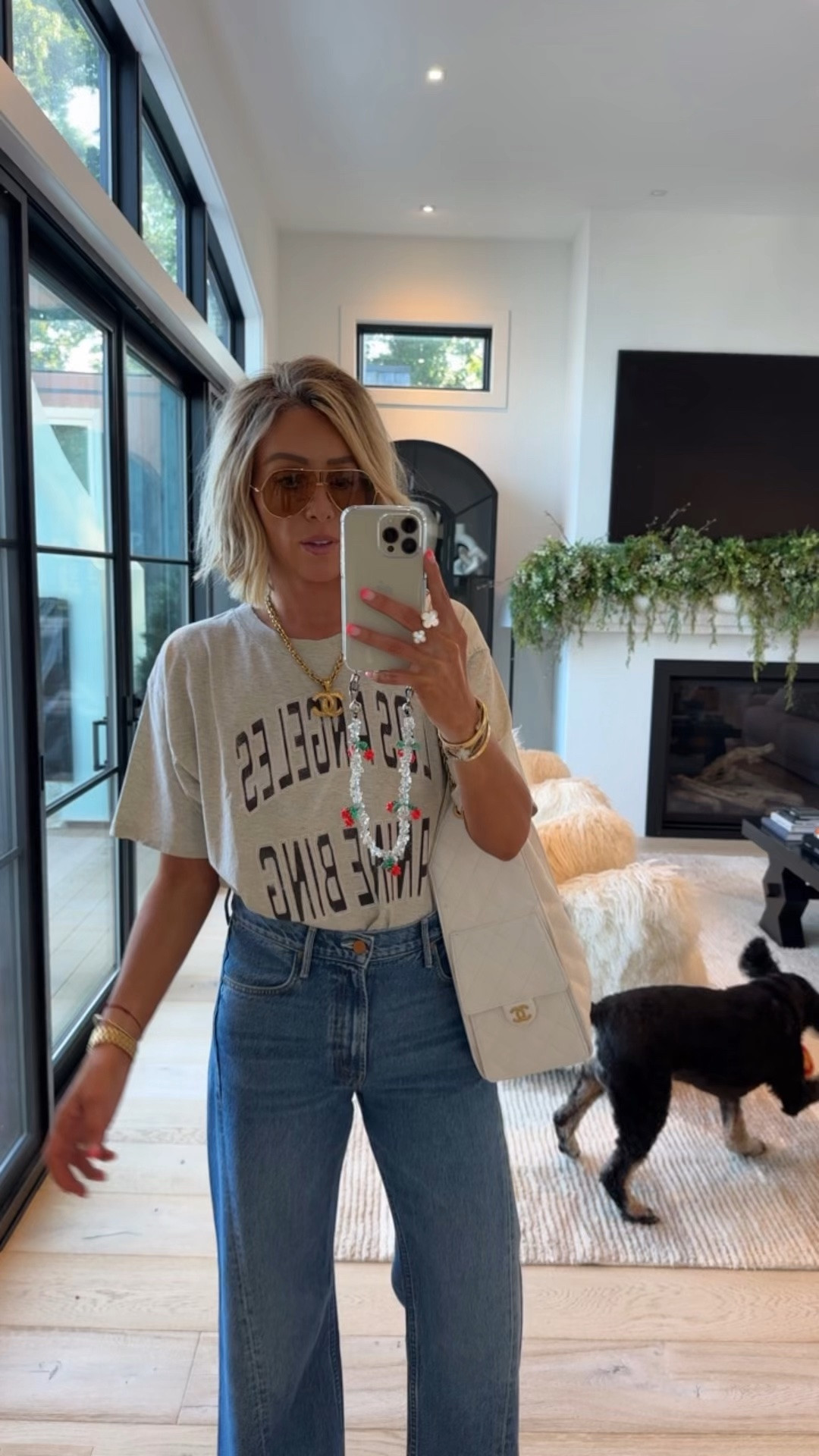 My most worn tee and denim EVER just restocked at Nordstrom 🔥🔥🔥 wearing a small in tee and a 27 in denim
