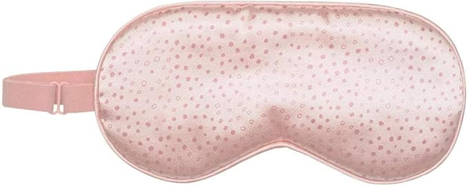 Kitsch Satin Sleep Mask, Adjustable Eye Mask for Sleeping, Satin Blindfold (Micro Dot) | Amazon (US)