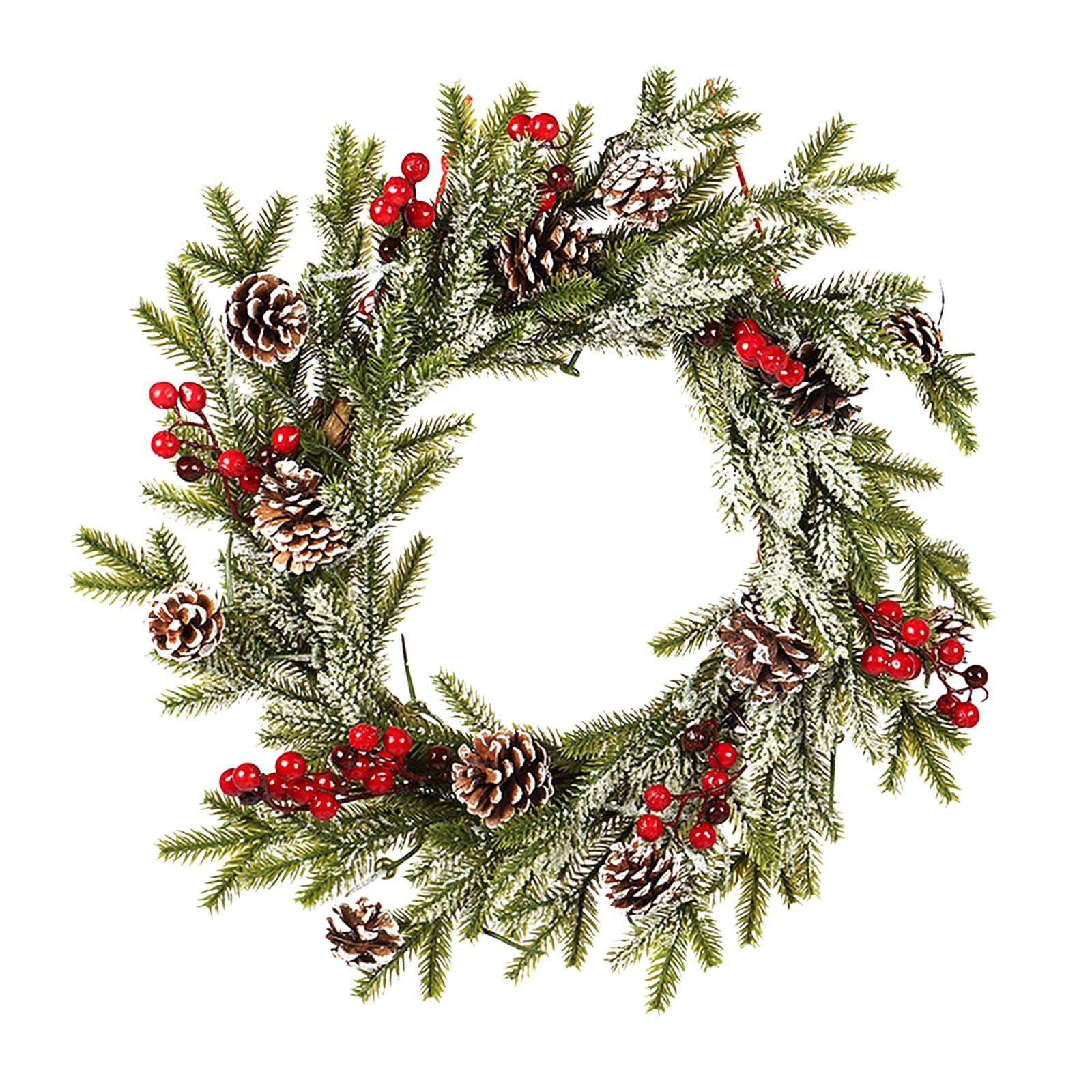Tuscom 50CM Christmas Door Decoration Wreath Holiday Window Decoration Ornaments | Walmart (US)