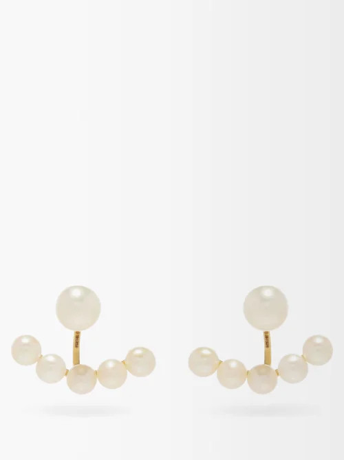 Mateo - Pearl & 14kt Gold Jacket Earrings - Womens - Pearl | Matches (US)