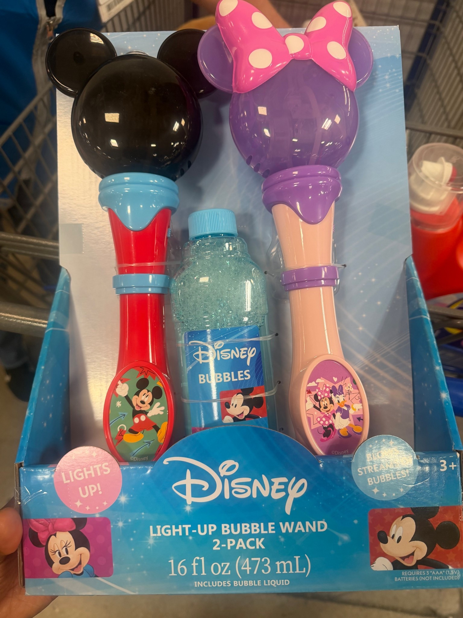 Disney Bubble Wands! 
Mickey & Minnie
Toy Story
Cars
Spider-Man
Bluey
Winnie the Pooh