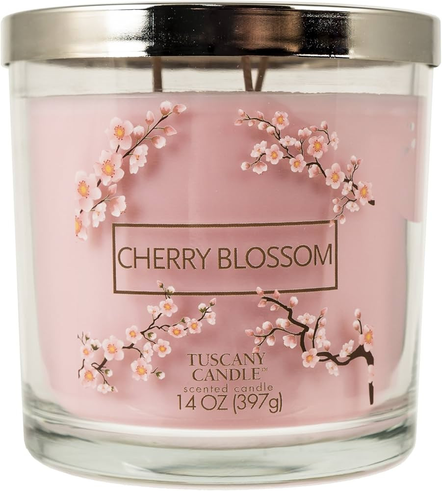 Tuscany Candle Cherry Blossom Scented Candle, 14 oz | Amazon (US)
