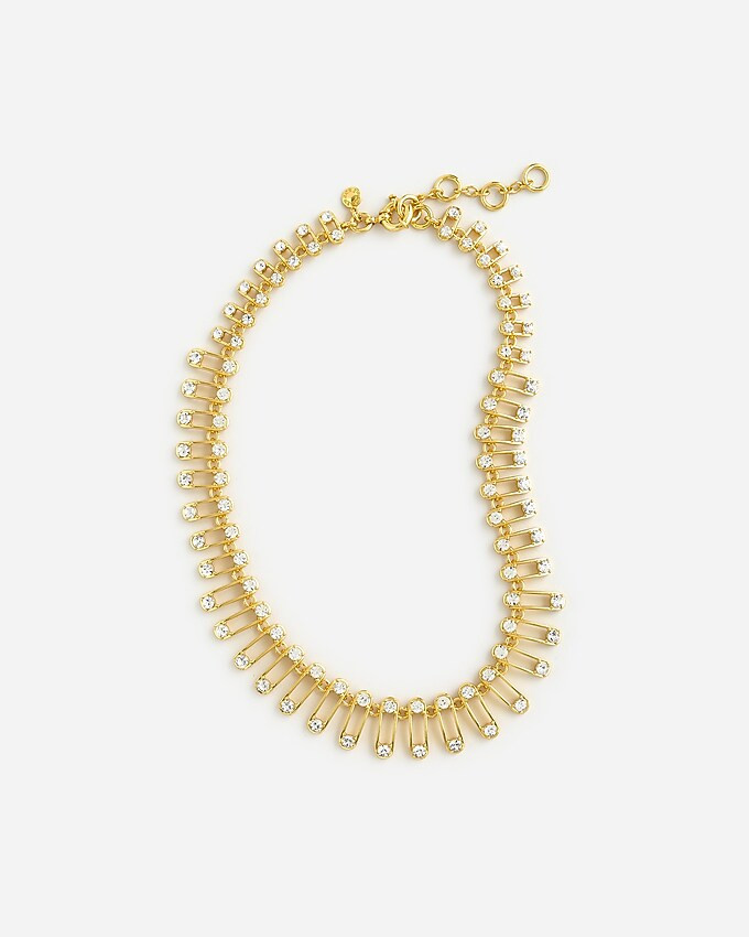 Loop collar necklace with crystals | J. Crew US