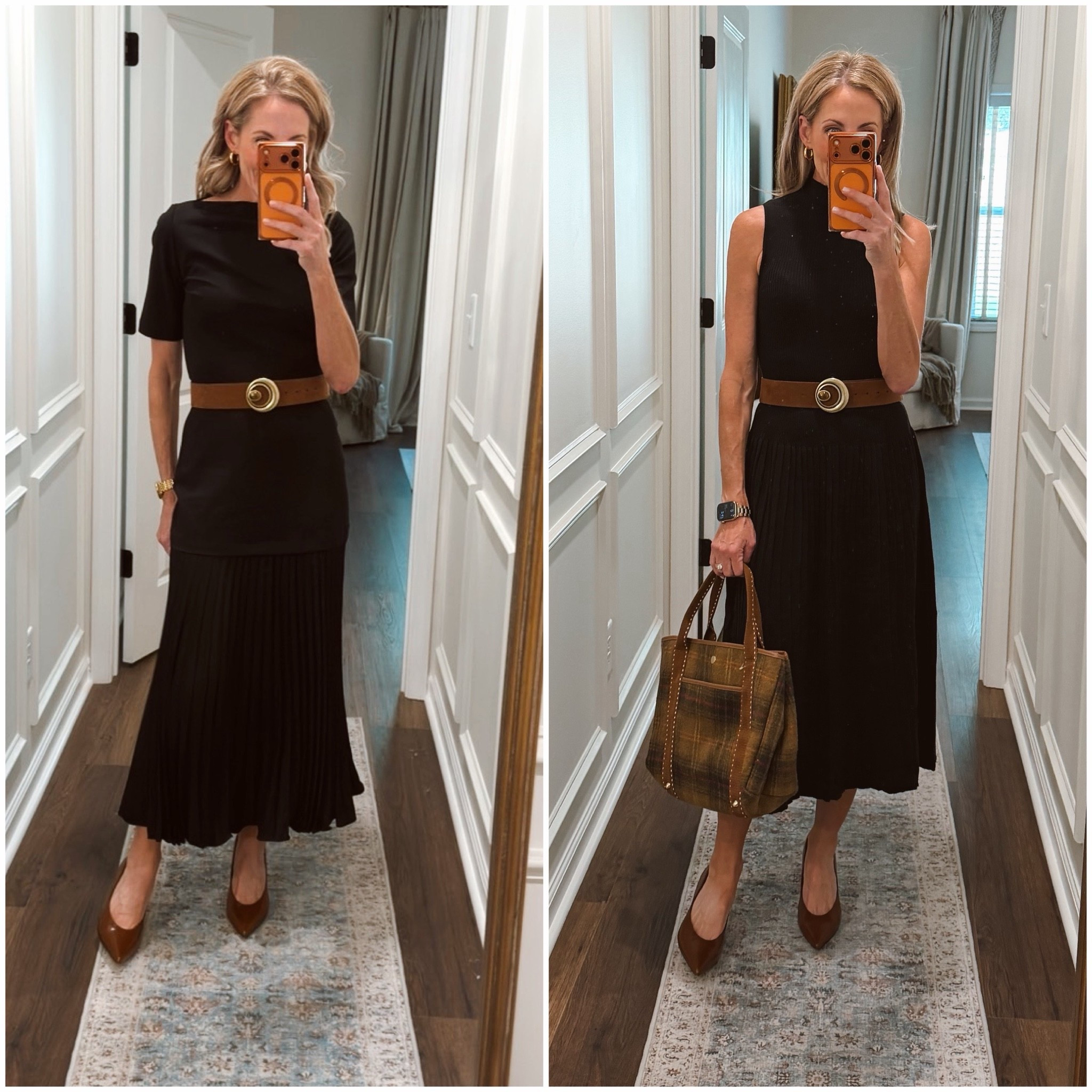 Stand a little taller, look a little sharper there’s something about this mock mini sweater dress that helps make an outfit look more sophisticated without extra layers. Wearing an XS