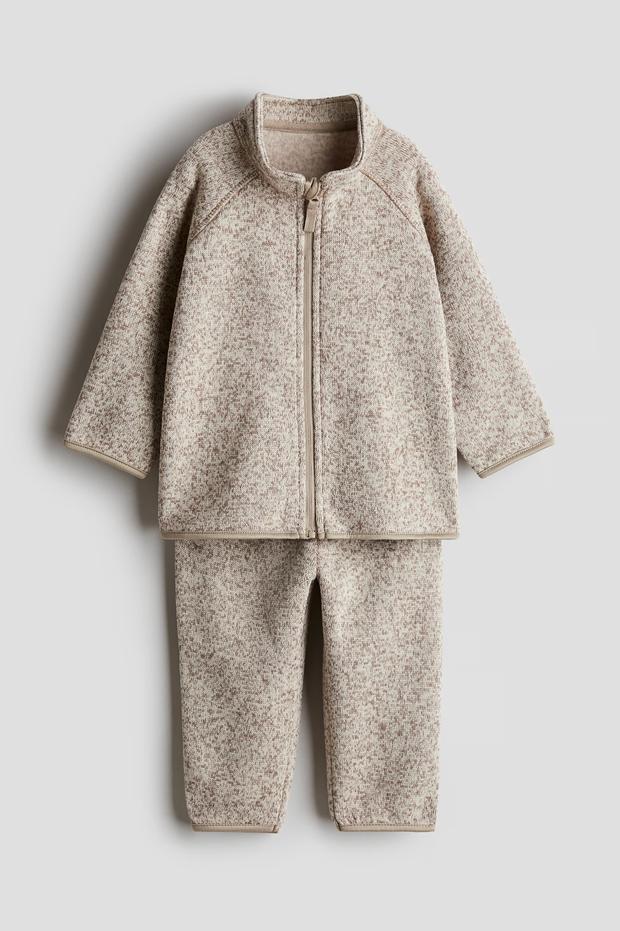 2-piece Fleece Set - Light pink - Kids | H&M US | H&M (US + CA)