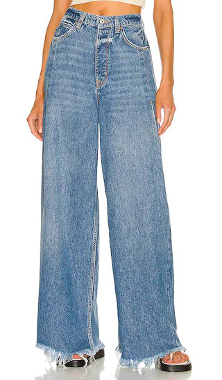 x We The Free Old West Slouchy Jean in Canyon Blue | Revolve Clothing (Global)