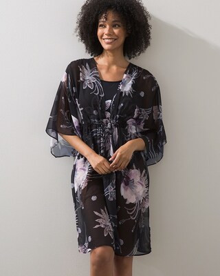 Gottex Black Floral Coverup | Chico's