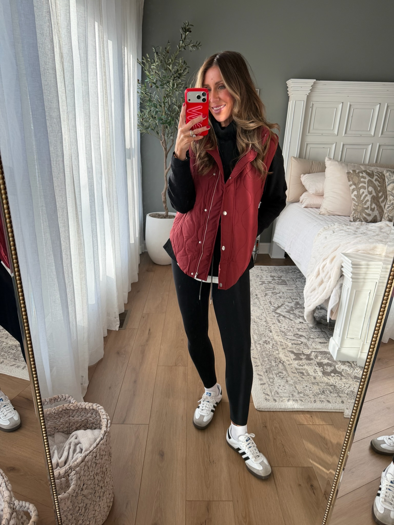 Loving this red vest! Perfect outfit for everyday winter wear. Definitely a must have Amazon find. Mom outfit winter look Amazon style cozy look go to outfit cute Amazon wear outfit of the day mom life cute and comfortable themominstyle 

#LTKmomlife #LTKdayinmylife #LTKSeasonal