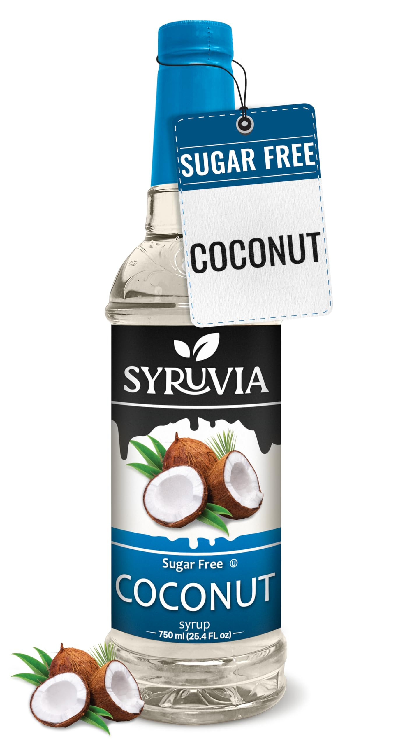 Syruvia Sugar Free Coffee Syrup, Coconut Flavored Syrup for Drinks, Lattes, and Desserts – 25.4... | Amazon (US)
