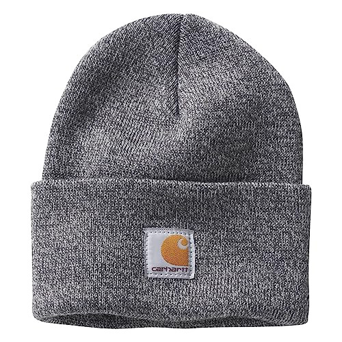 Carhartt Unisex Kids' Knit Beanie Watch Hat, Light Grey/Dark Grey | Amazon (US)