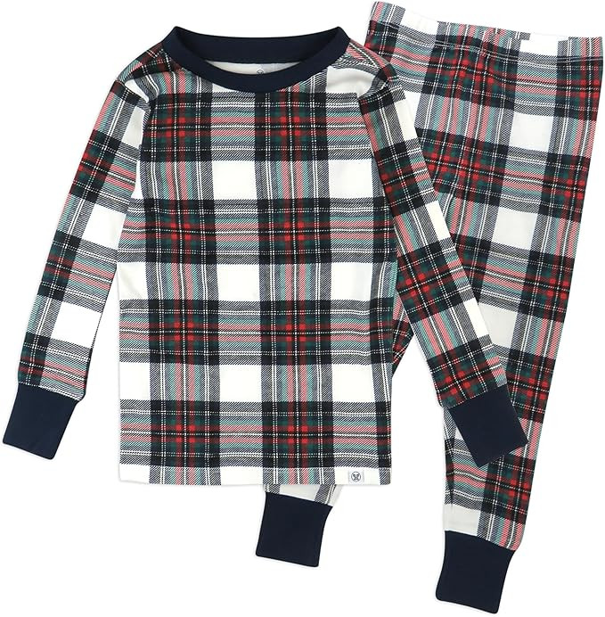 HonestBaby Holiday 2-Piece Pajamas Sleepwear PJs 100% Organic Cotton for Baby, Toddler, Kids | Amazon (US)