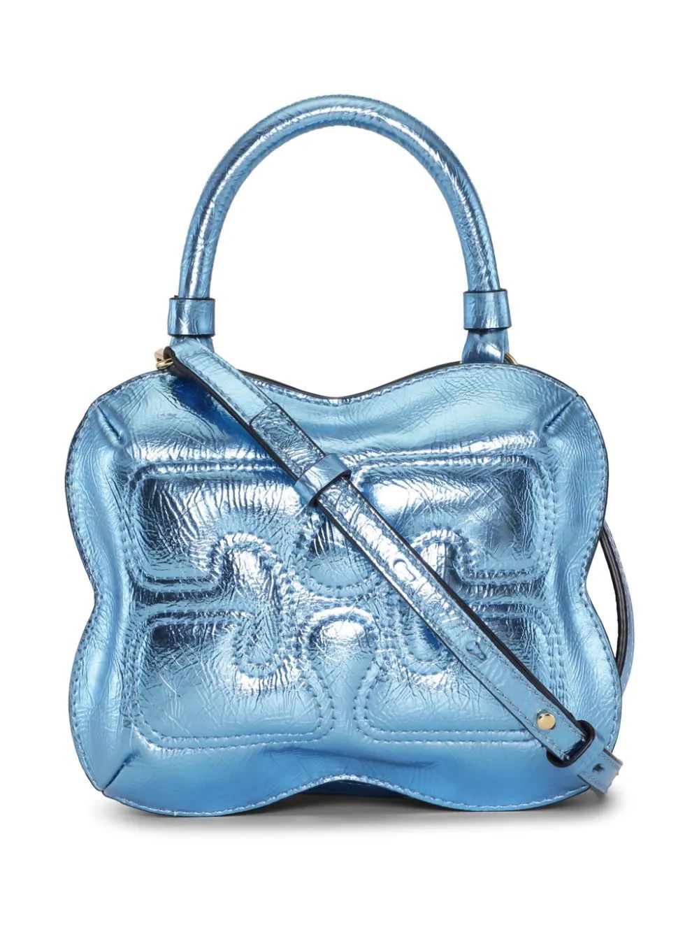 GANNI Butterfly Metallic Crossbody Bag - Farfetch | Farfetch Global