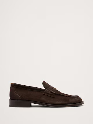 Suede Penny Loafer | Banana Republic (US)