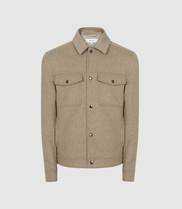 WOOL BLEND BLOUSON JACKET | Reiss (UK)