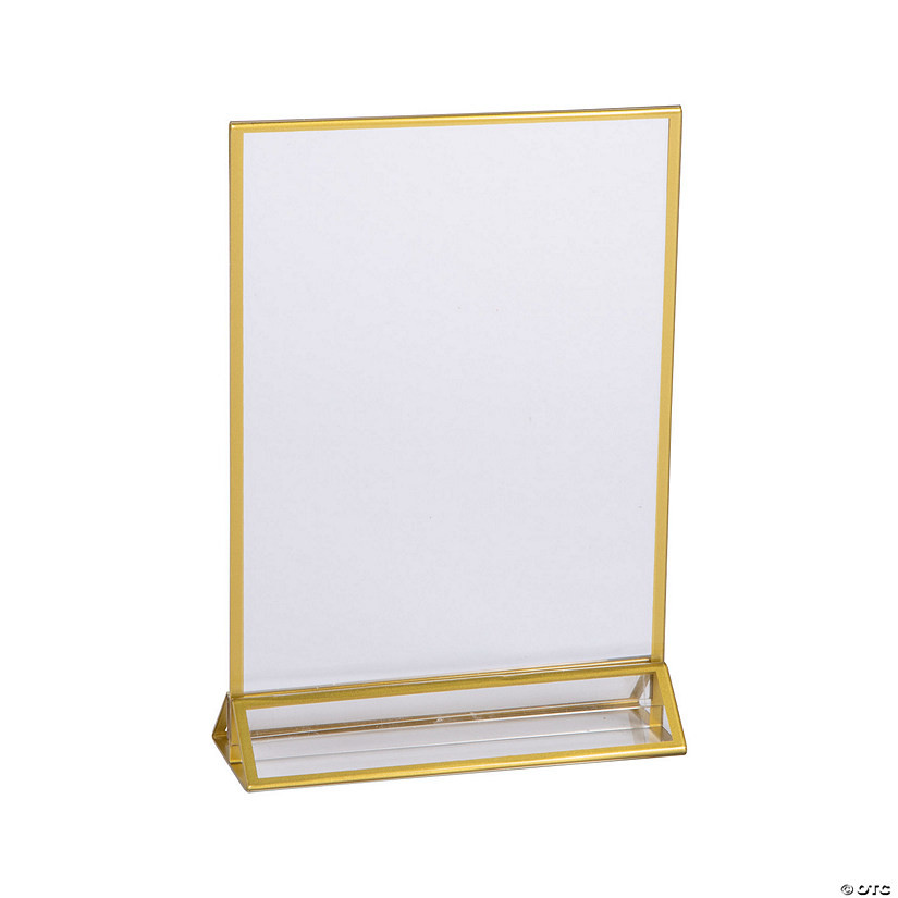 Clear Table Frame with Gold Trim | Oriental Trading Company