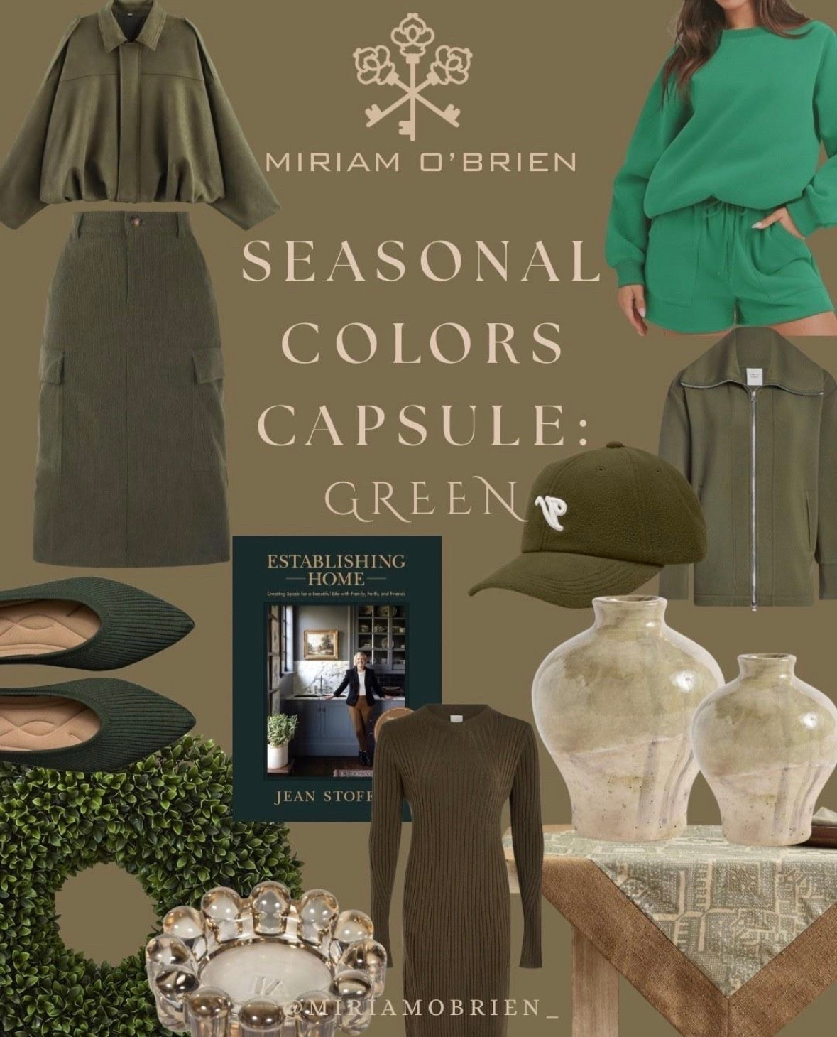 Green is having a moment—and I’m here for it. 💚 From fashion to home décor, this rich, earthy shade is such an easy way to bring seasonal color into your wardrobe and home.
Think green capsule wardrobe, fall fashion, neutral outfits, cozy home décor, classic style, and timeless pieces that work beyond one season.
Shop the green finds here on LTK! ✨
Follow @miriamobrien on Instagram & TikTok for more fashion + home inspiration.
#GreenFashion #FallStyle #CapsuleWardrobe #HomeDecor #LTKStyle

#LTKootd #LTKgrwm #LTKOver40