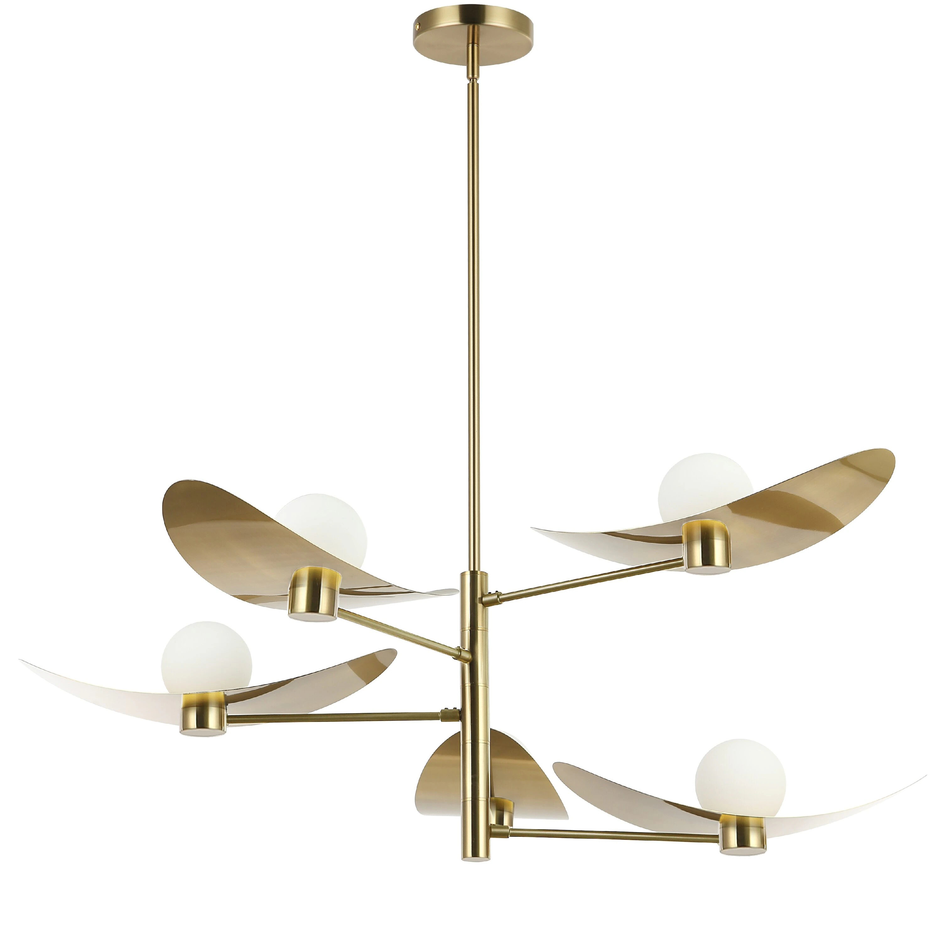Dainolite Christobel Brass Seeded glass Metal Chandelier one_size | CBL-405C-AGB | Lowe's