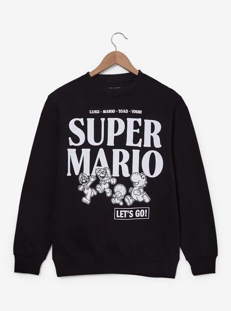 Nintendo Super Mario Tonal Title Crewneck - BoxLunch Exclusive | BoxLunch | BoxLunch