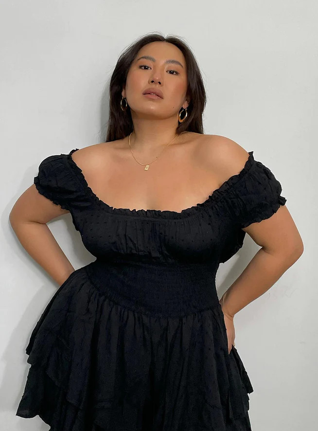 The Love Galore Romper Black Curve | Princess Polly US