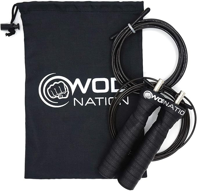 WOD Nation Attack Speed Jump Rope : Adjustable Jumping Ropes : Unique Two Cable Skipping Workout ... | Amazon (US)