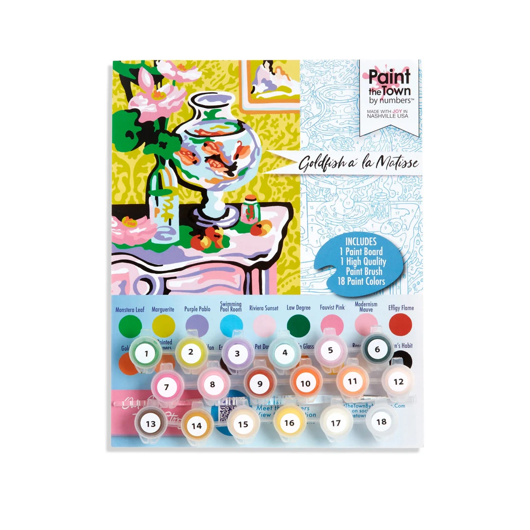 Goldfish à La Matisse Paint by Number Kit – Colorful Still Life | DIY Vintage Craft | 8”x10... | Etsy (US)