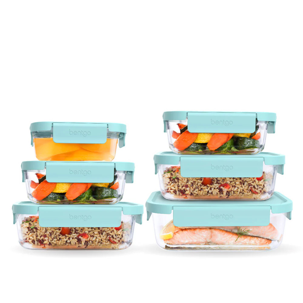 Bentgo Glass Leak-Proof Food Storage Set (12-Piece) | Bentgo