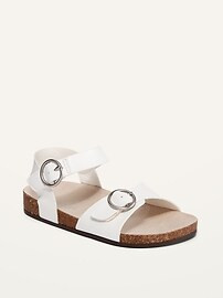 Faux-Leather Buckle Sandals for Toddler Girls | Old Navy (US)