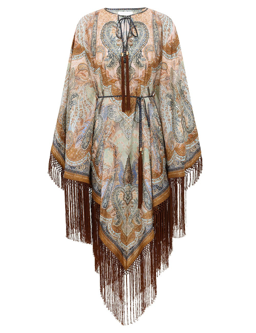 Sundance Fringe Tunic - Denim Tapestry | ZIMMERMANN (US, CA, EU, MENA)