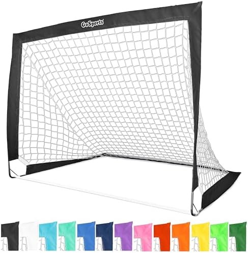 GoSports Portable Soccer Goals for Kids - 13 Color Options - Choose 4 x 3 ft or 6 x 4 ft - Team T... | Amazon (US)