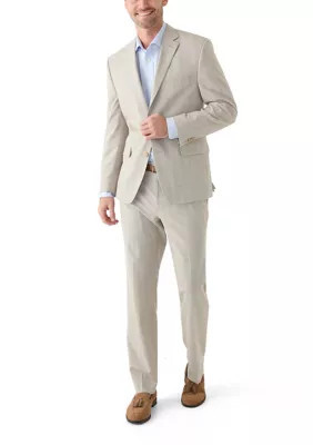 Perry Ellis Men's Plaid Suit, Tan, 44 Short | Belk