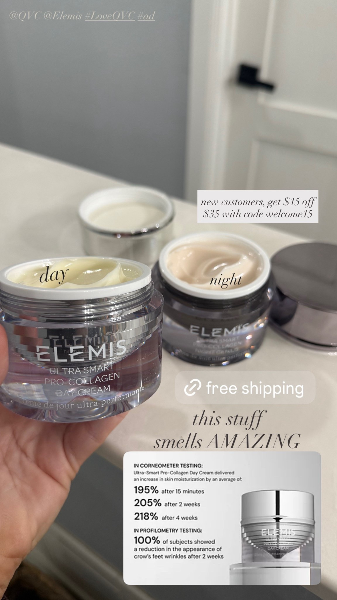 Elemis new collagen day and night cream 