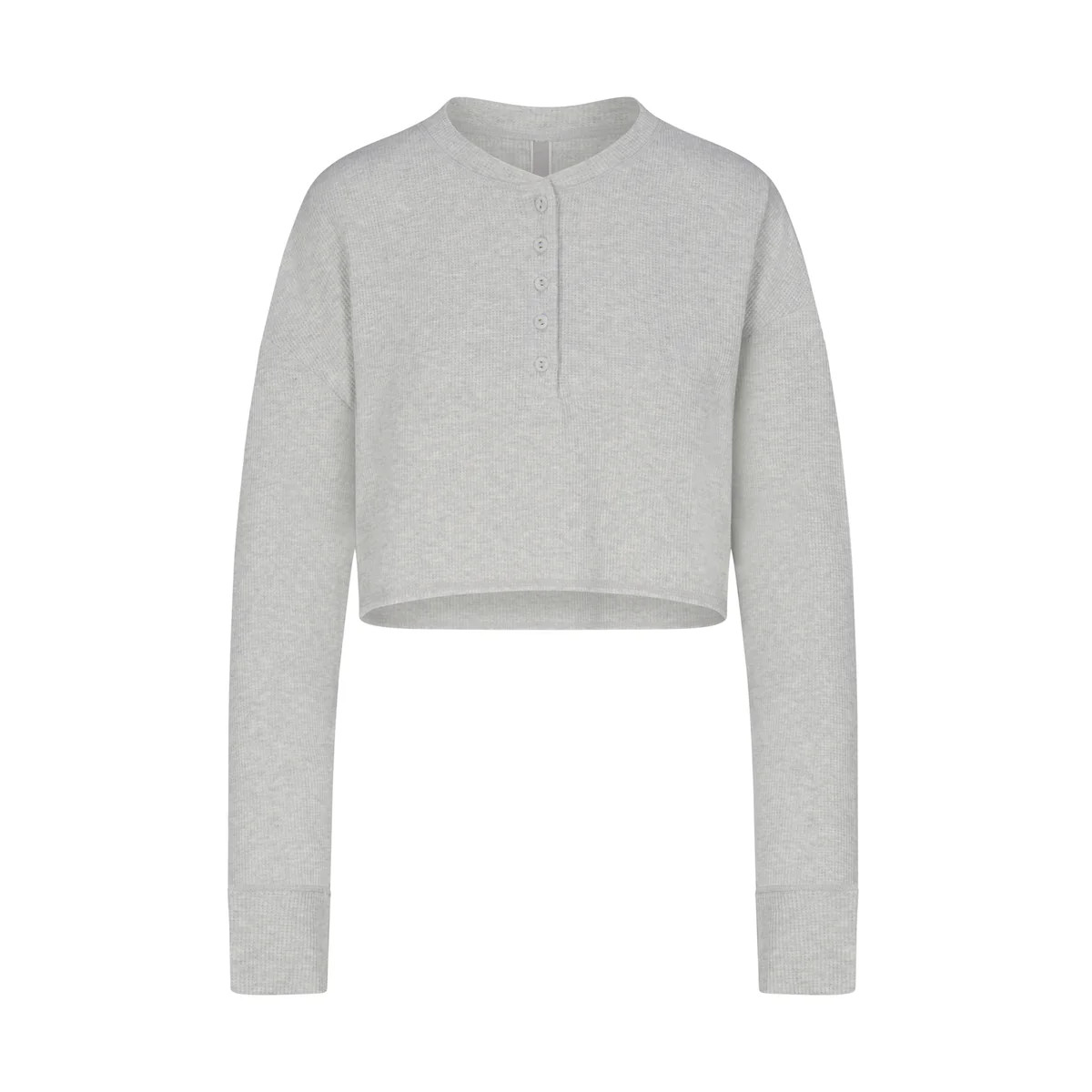 HENLEY CROPPED LONG SLEEVE | SKIMS (US)